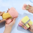thumbnail image 1 of Exfoliating Bath Sponge Soft Konjac Fiber Shower Scrubber with Storage Rope and Soap Bar Holder for Deep Body Cleansing in Pink, 1 of 7