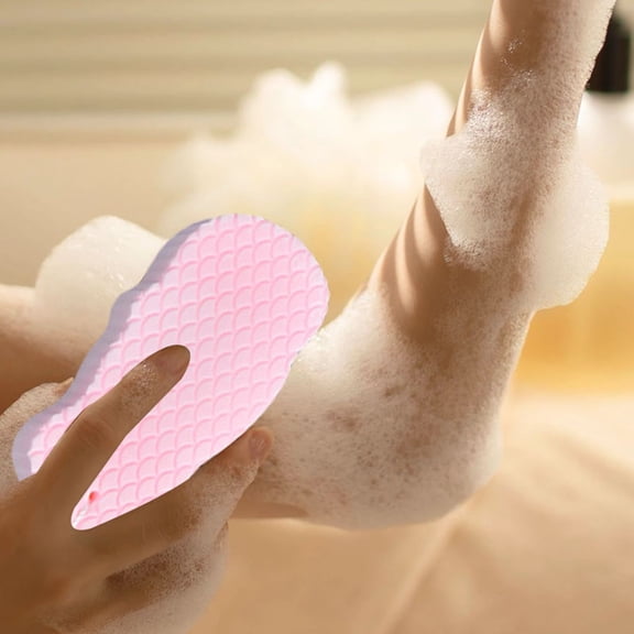 Exfoliating Bath Sponge for Deep Cleansing and Skin Effectively Dead Cells Gentle Enough for Facial Use with Quick Drying PVA Material