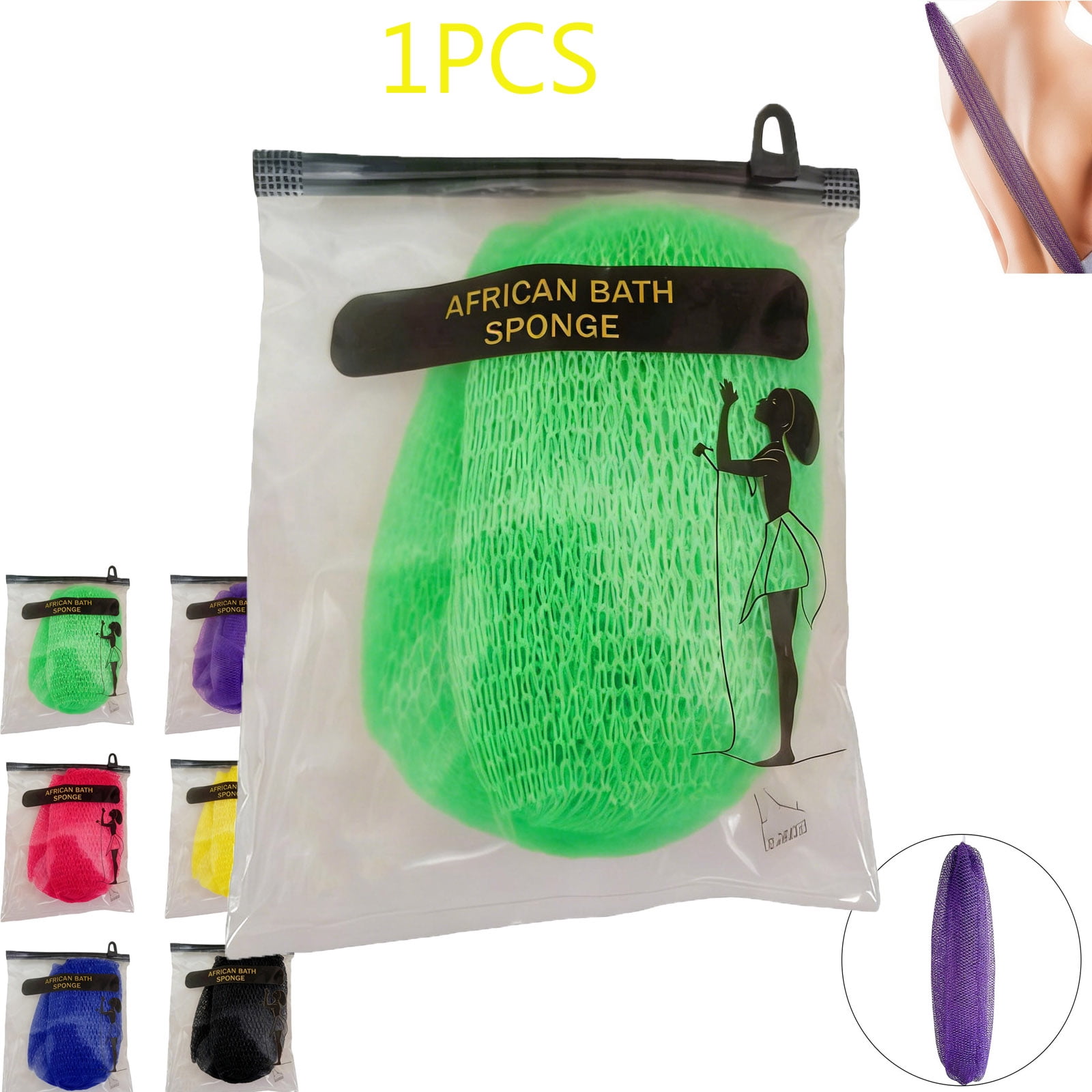 Exfoliating Body Net Sponge, Ember and Root African Net Sponge, Exfoliating Towel, Gentle Exfoliation, Exfoliating Washcloth Scrub Towel for Home Use