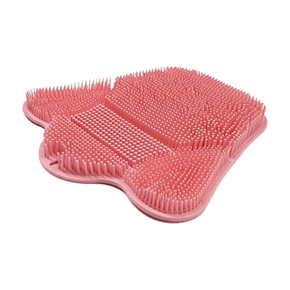 Exfoliating Body Scrub Silica Gel Back Wash Towel for Showering 34.5 cm x 33 cm Blue or Pink Machine Washable