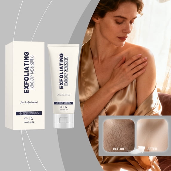 Exfoliating Body Scrubcream Purifying and Firming Body Cleanser for Rough and Bumpy Skin