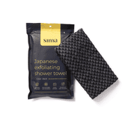 Sima Japanese Exfoliating Shower Towel, Black