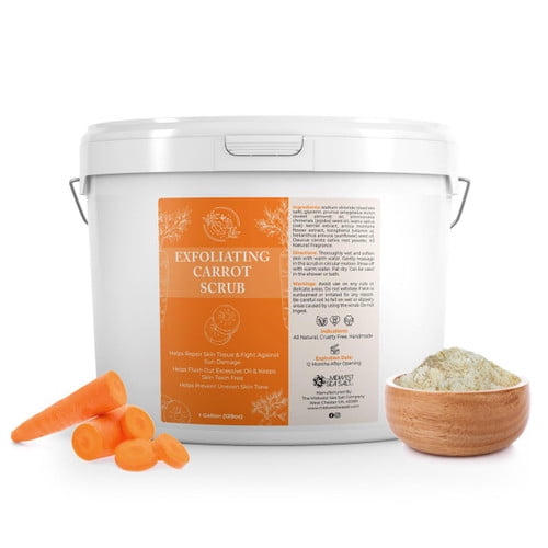 Exfoliating Carrot Scrub - Unscented (No Essential Oil) 128oz