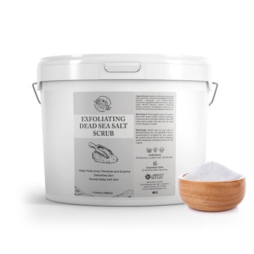Exfoliating Dead Sea Salt Scrub - Rose Absolute 128oz