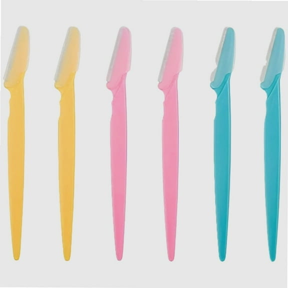 Exfoliating Dermaplaning Tool, Eyebrow Razor, Facial Razors Shaver with Precision Cover for Women and Men Pack of 6