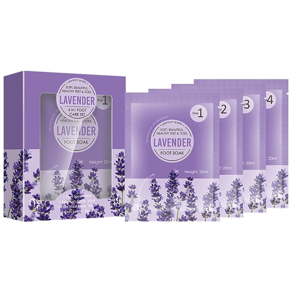 Exfoliating Foot Bath Soak Set - Dead Sea Salt Pedicure Treatment for Rough, Dry Feet - At-Home Spa Callus Remover Kit