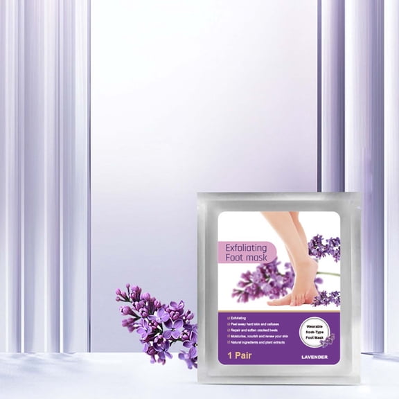 Exfoliating Foot Mask Peel for Dry Rough Calloused Feet, Dead Skin Removal Treatment for Men and Women, 1 Pair, 6ml