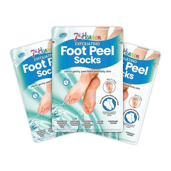 Exfoliating Foot Peel by 7th Heaven for Women - 3 Pair Mask