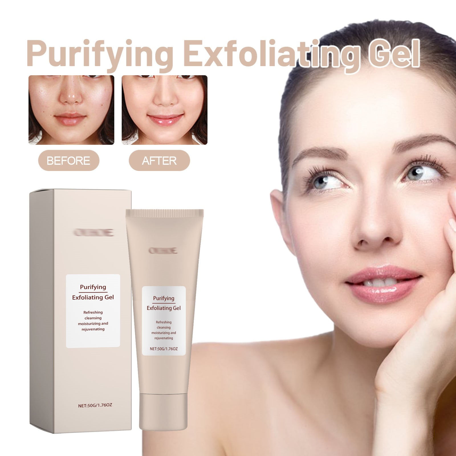 Exfoliating Gel Face And Body Exfoliating Scrub Gel Deep Cleansing
