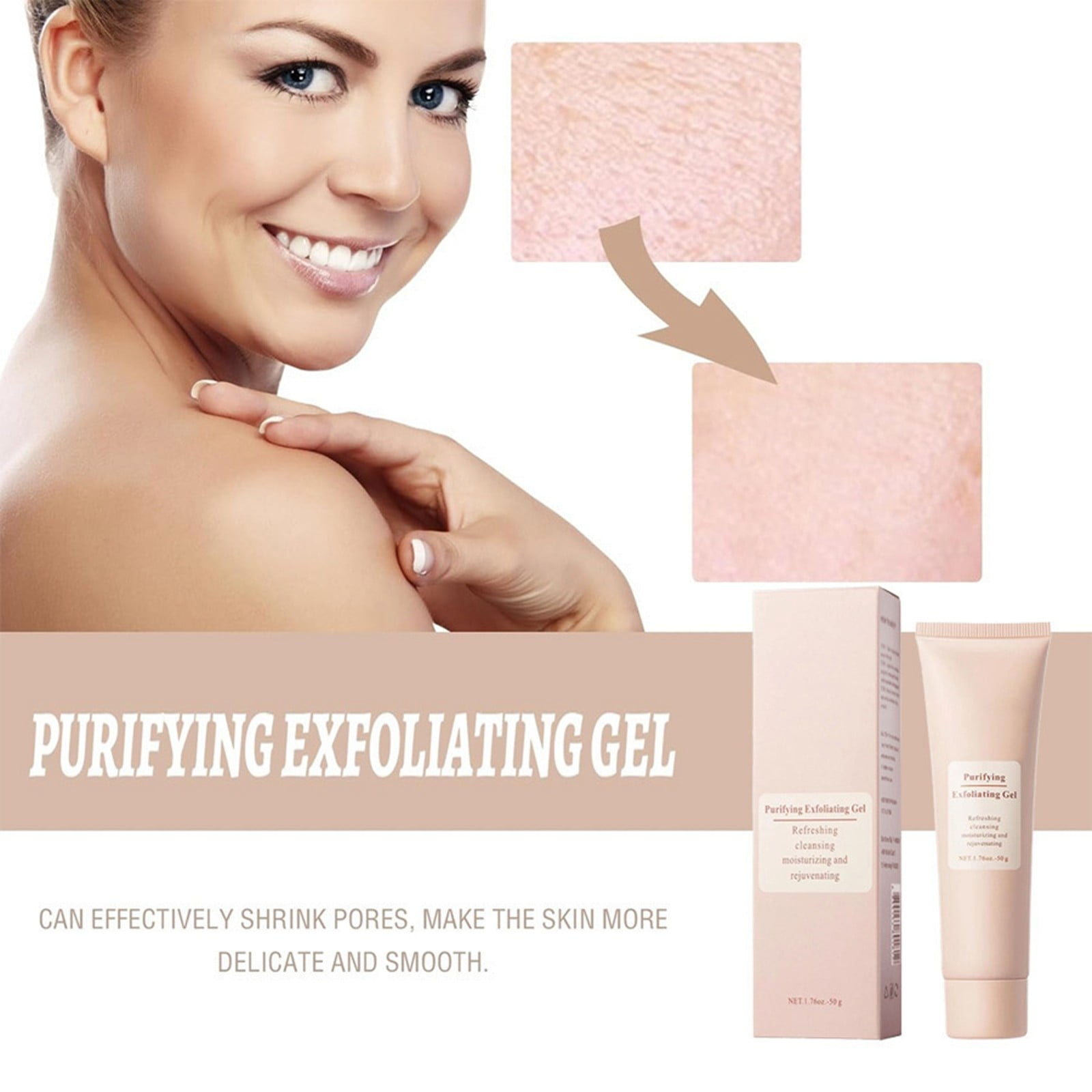 Exfoliating Gel For Deep Cleansing And Unclogging Pores Dead Skin Cells