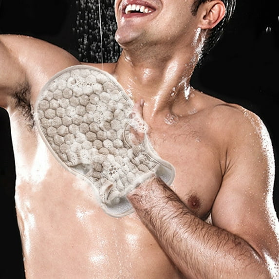 Exfoliating Glove Body Scrubber,Premium Exfoliating Mitt for Normal to Dry Skin,Body Exfoliator for Self-Tan Removal and Applicationin,Made of Viscose Fiber 1PC