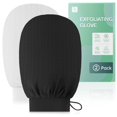 Exfoliating Glove Mitt Body Scrubber (2 Pack) Deeply Exfoliate and