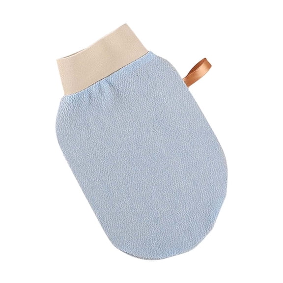 Exfoliating Gloves, Body Scrubber Glove Exfoliator Mitts Deep Scrubbing Dead Skin Remover Shower Gloves for Shower, Bath, Spa, Massage - 1pcs (Blue)