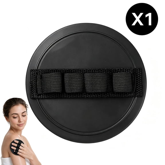 Exfoliating Gloves for Shower,no pain exfoliating bath scrubber glove,Gentle Exfoliating Bath Glove,Shower Scrubber (BLACK)(1)