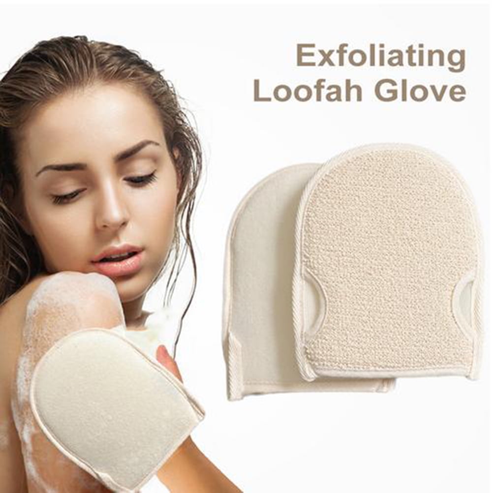 Exfoliating Loofah Glove Pad Body Scrubber Bath Shower Loofah Sponge