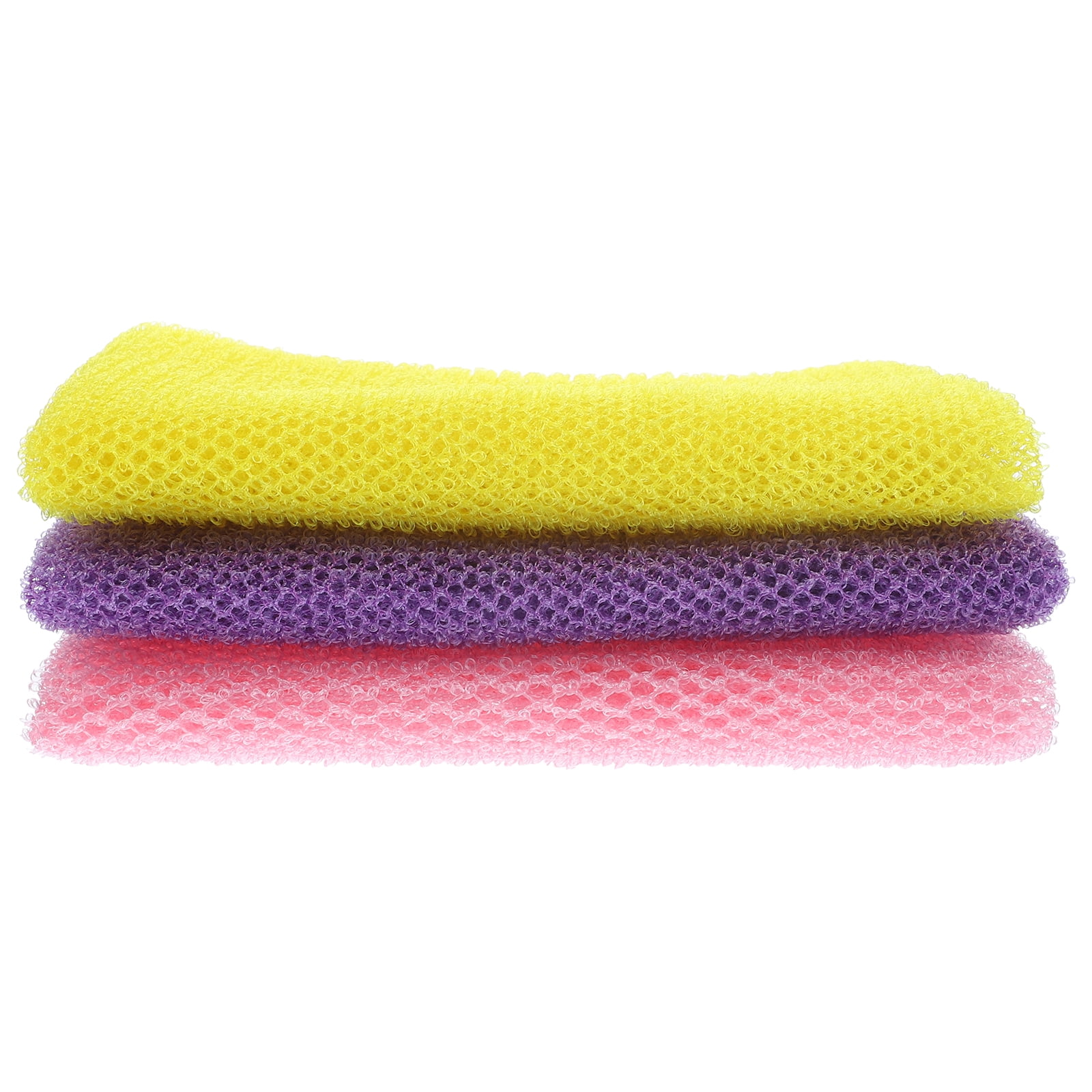 Exolfiating Rags Exfoliating Mesh 3 Pcs African Net Washcloth Sponges Cleaning Rags ...