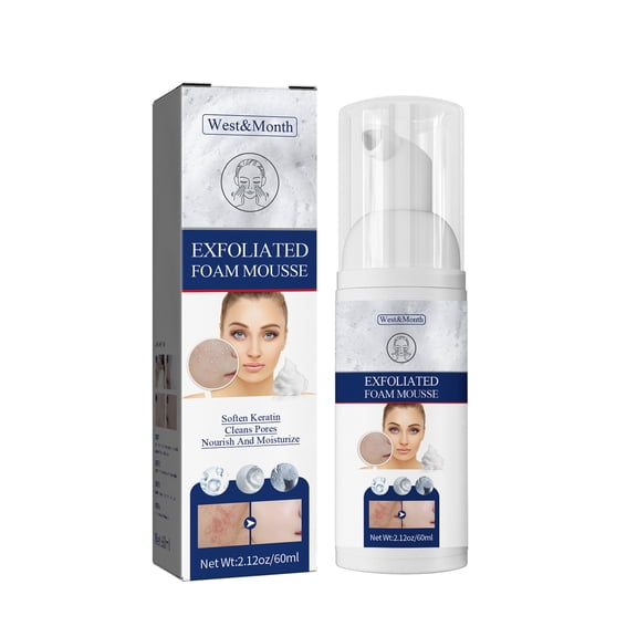 Exfoliating Mousse Cleanser, Pore Control Oil, Gently Cleanses Dead Skin & Blackheads, Lactic Acid & Ceramide Face Wash