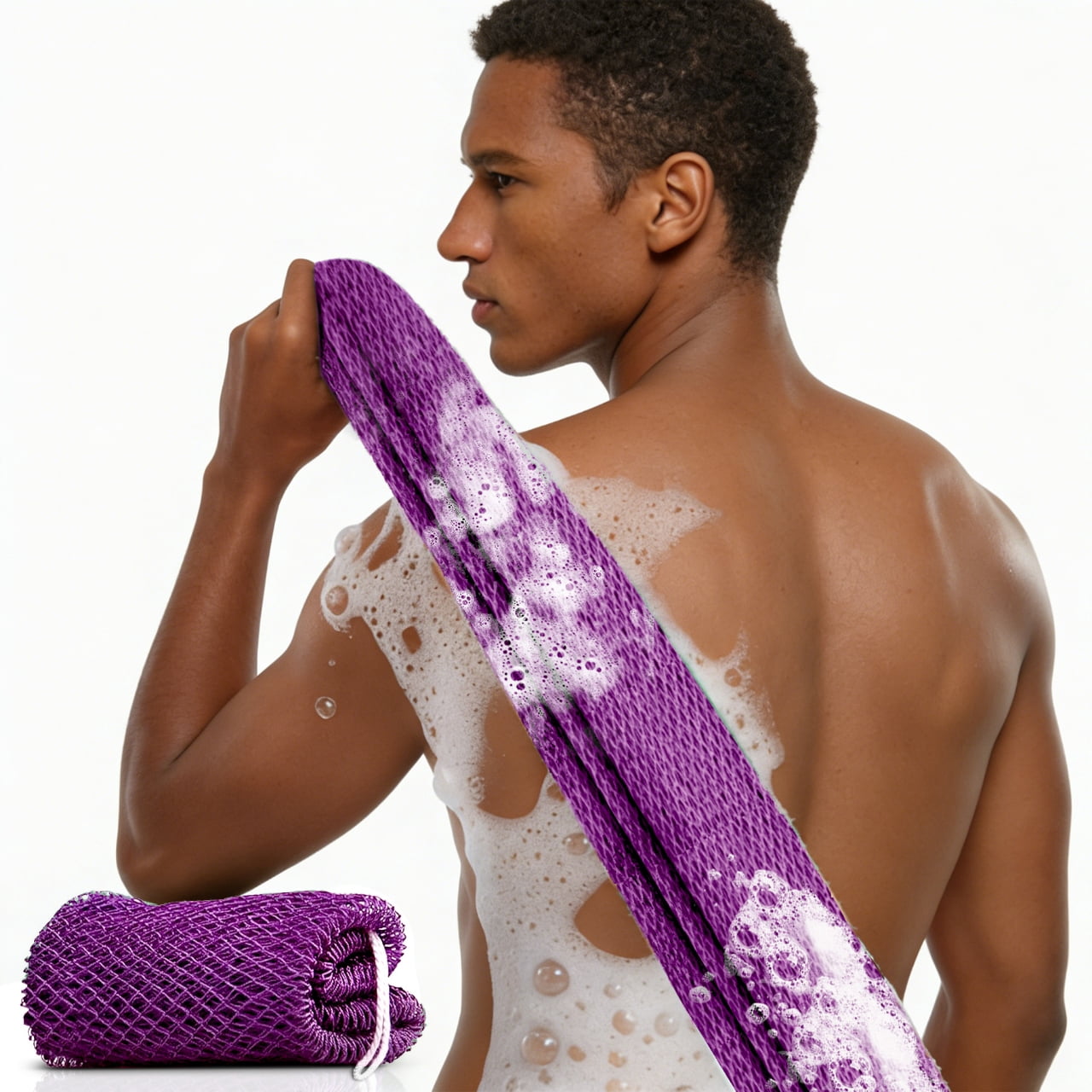 Exfoliating Net Sponge, Stretch Exfoliating Mesh Sponge