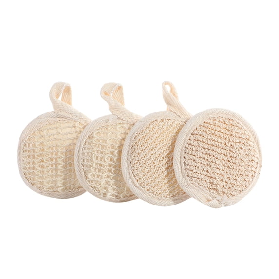 Exfoliating Pads,Loofah Sponge,Exfoliator Scrubber Facial Sponges,Round Cleansing Sponge for Massager,Scrubbers Facial Sponge Loofah for Bathing Shower,Body Skin Care Scrubber Brush,(B,3.14 in)