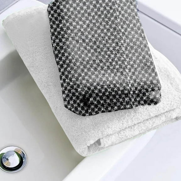 Exfoliating Shower Towel for Bath Area with Enhanced Grip and Absorbent Polyester Construction Long Washcloth Back Scrubber -Exfoliate Texture for Dry Skin Home Spa