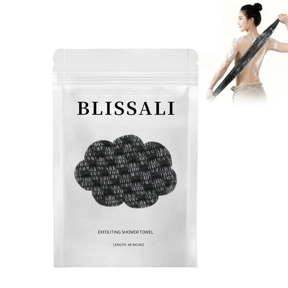 Exfoliating Shower Towel, Scrub Cloth, Long Exfoliating Washcloth Towel, Exfoliator Shower Towel Back Body Scrubber for Men Women