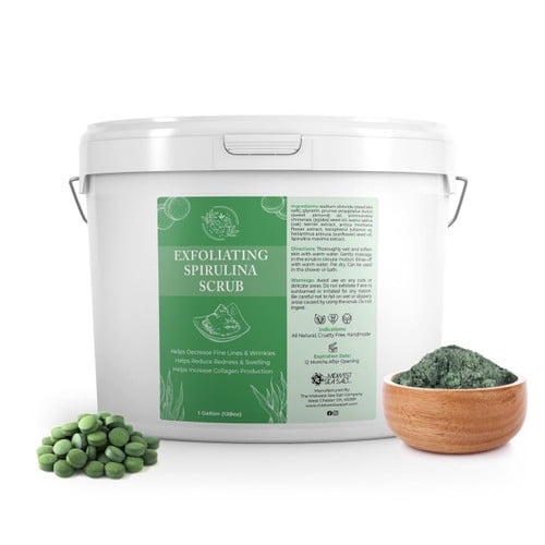 Exfoliating Spirulina Scrub - Unscented (No Essential Oil) 128oz