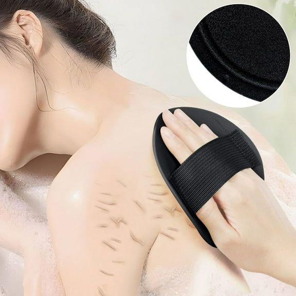 Exfoliating Towel Circular Bath Scrubber, Powerful Mud Removing Pain Free Body Buffer, Reusable Skin Cleansing Cloth for Spa Shower Deep Clean