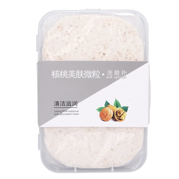 Exfoliating Wash Face Sponge, 2pcs Compressed Facial Sponge For Washing
