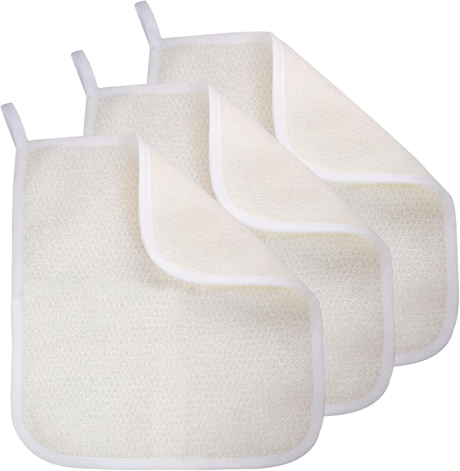 Exfoliating Washcloth (3 Pack), Shower Cloth for Body and Face ...