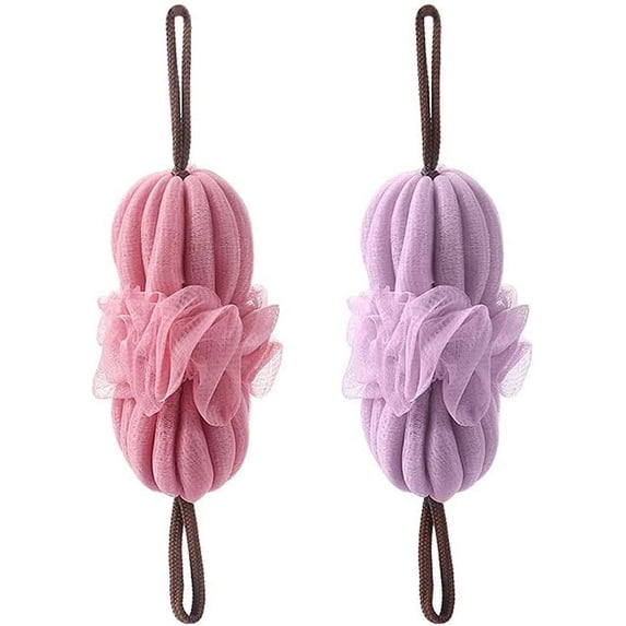 Exfoliating Washcloth Bath Loofahs Sponge Long Bath Loofahs Stretchable Mesh Exfoliating Loofah Back Scrubber Ball Body Bath Shower Sponge for Men Women (2 Packs) for Bath Shower ( Color : B )