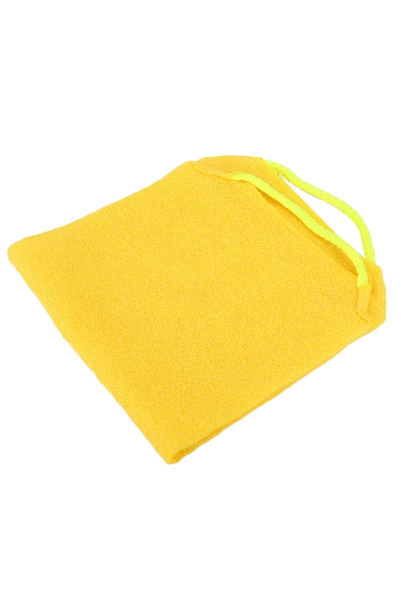 Exfoliating Washcloth, Bath Washcloth, Safe For Rub Massage Yellow