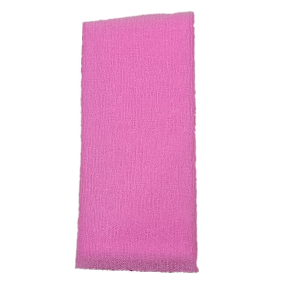 Exfoliating Washcloth Body Scrubber | Japanese Korean Beauty Towel | Back Scrubber for Shower | Luffah Net Sponge Loofah | Exfoliation Body Scrub(Pink)