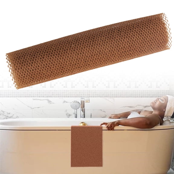 Exfoliating Washcloth Towel, 32"*12" Japanese Exfoliating Wash Cloth, Korean Body Scrubber Exfoliator, Back Scrubber Washer for Shower Bath, Body Scrub African Net Sponge Loofah Luffa Colors
