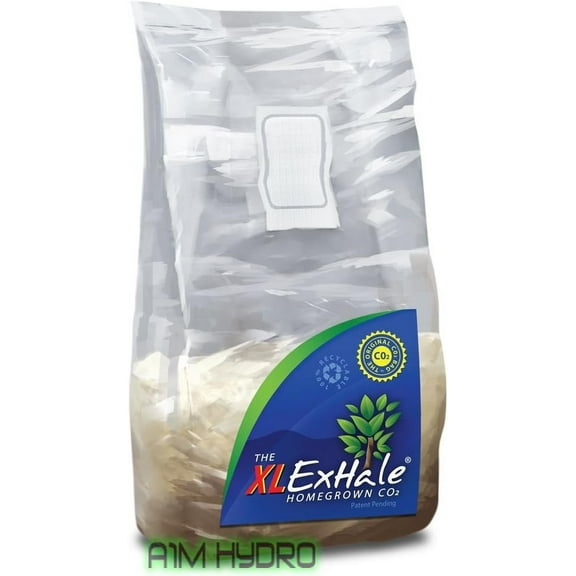 Exhale Homegrown CO2 XL - CO2 Bag for Indoor Grow Rooms & Tents - CO2 for Grow Tents - Foliage Mushroom Bag - 11 lbs.