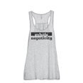 thumbnail image 1 of Exhale Negativity Women's Fashion Sleeveless Flowy Racerback Tank Top Sport Grey Small, 1 of 5