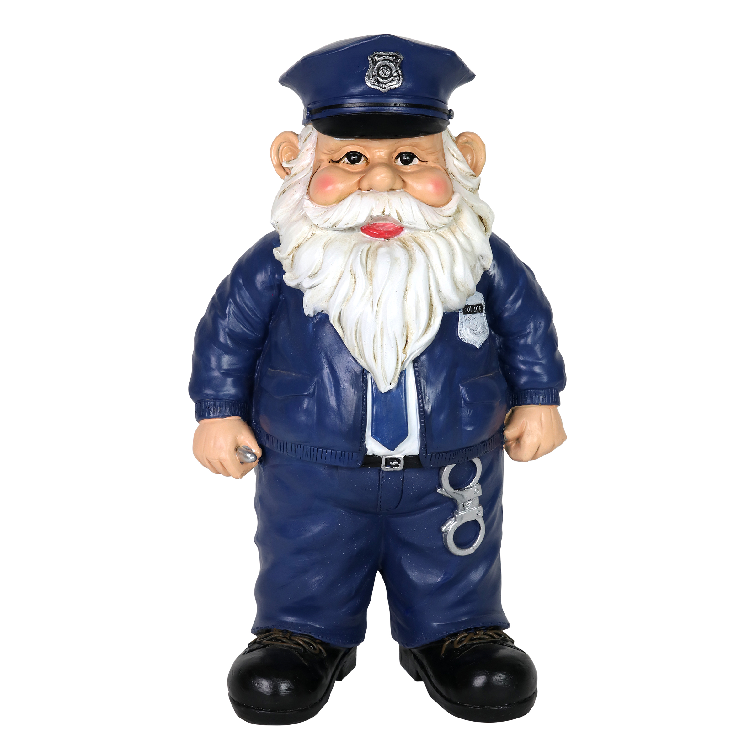 Exhart Policeman Gnome Statuary, 7.5 by 13 inches, Resin, Multicolor - image 1 of 7