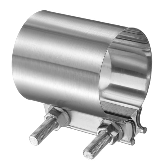 Exhaust Clamp 2.9" Stainless Steel Lap Joint Band Clamp Exhaust Pipes Connection with M10 Screws for Car Muffler Elbow Pipes