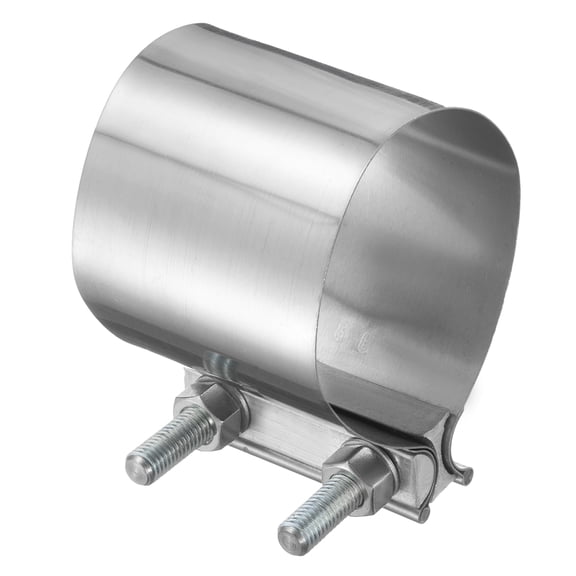 Exhaust Clamp 3.5" Stainless Steel Lap Joint Band Clamp Exhaust Pipes Connection with M10 Screws for Car Muffler Elbow Pipe