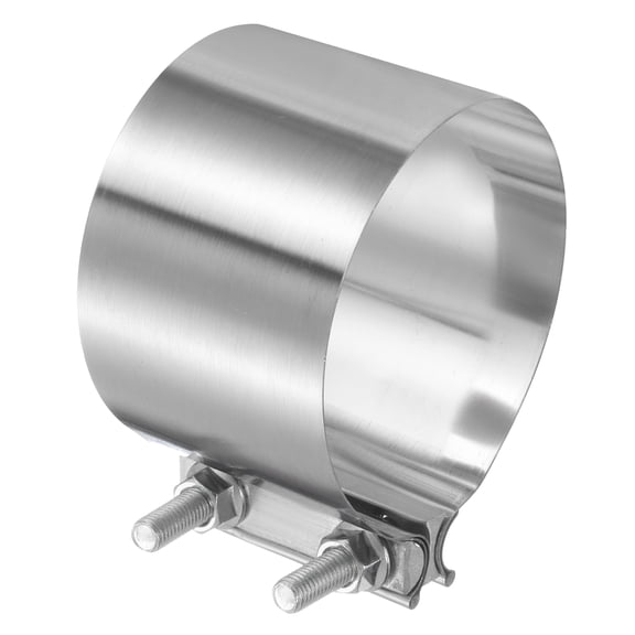 Exhaust Clamp 4.5" Stainless Steel Lap Joint Band Clamp Exhaust Pipes Connection with M10 Screws for Car Muffler Elbow Pipes