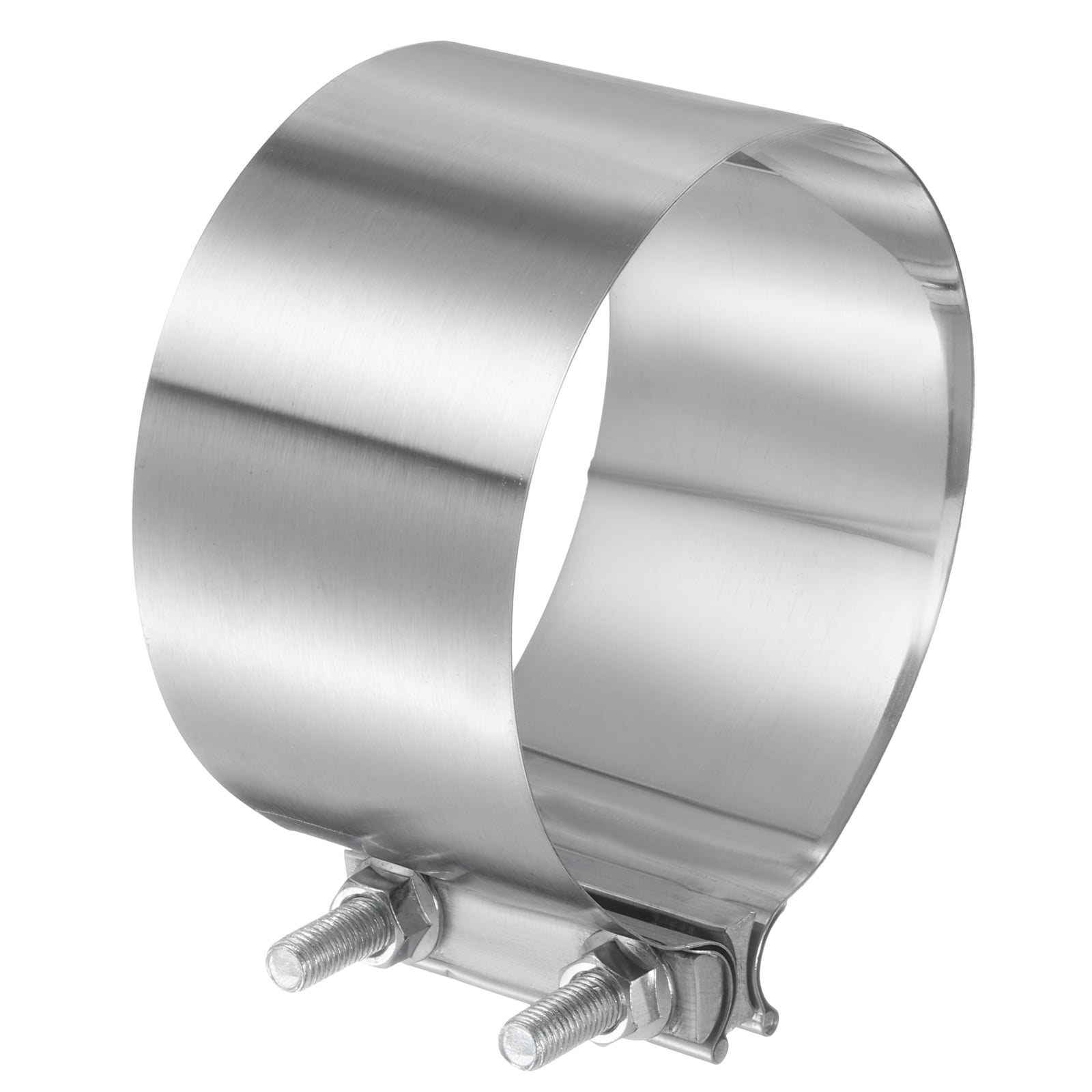 Exhaust Clamp 5.5" Stainless Steel Lap Joint Band Clamp Exhaust Pipes Connection with M10 Screws for Car Muffler Elbow Pipes
