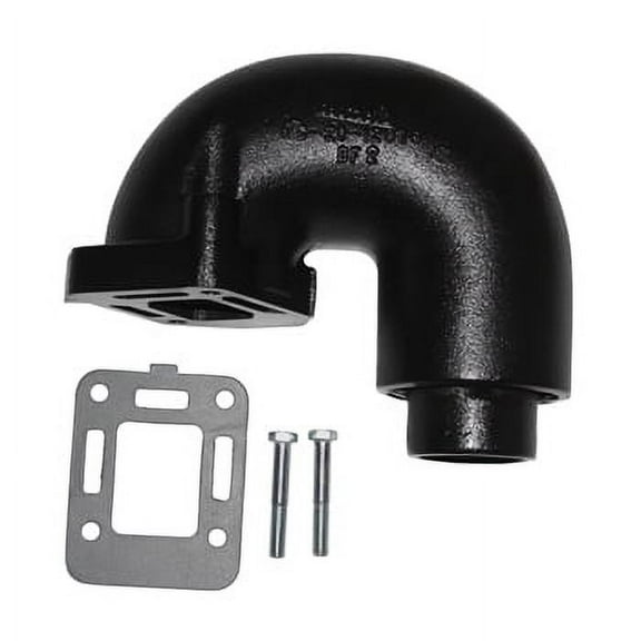 Exhaust Elbow 1 Piece Barr Mercruiser 2.5L 3.0L 4cyl Rep. Elbow w/Adapt. 1990-UpPro #: 12076 X-Ref #: 12076A1, 12076A2, 95864A2