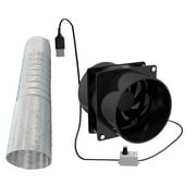 Exhaust Fan Ventilation Fan Energy Saving Outdoor Blower Yacht Extractor Portable Ventilator Extractor Fan for Window Kitchen Dual Fan with Tube