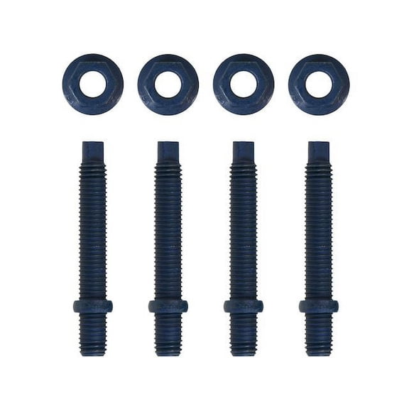 Exhaust Flange Stud and Nut - Compatible with 1996 - 2014 Ford Mustang 1997 1998 1999 2000 2001 2002 2003 2004 2005 2006 2007 2008 2009 2010 2011 2012 2013