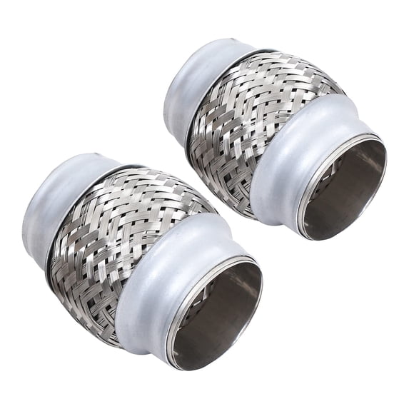 Exhaust Flex Pipe Stainless Steel Double Braid 2.25 x 4" x 4"