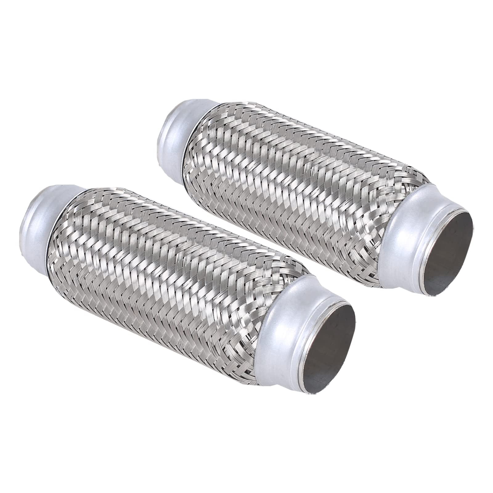 Exhaust Flex Pipe Stainless Steel Double Braid Heavy Duty 2'' x 8''x 8