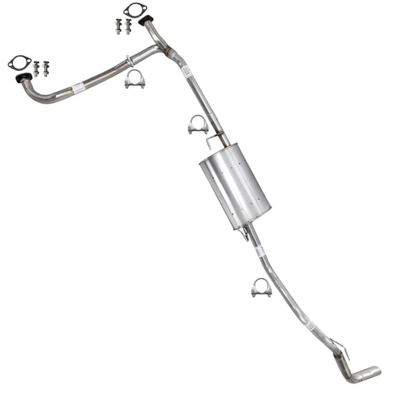 Northeastern Exhaust | Stainless Steel Exhaust Front Pipe, Resonator & Muffler Assembly Fits Suzuki Equator 2009–2012 4.0L | Direct-Fit | Automotive Replacement Part