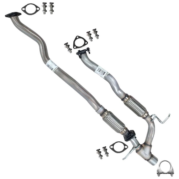 Northeastern Exhaust Front Pipe & Y-Pipe Fits 2014-2018 Jeep Cherokee 3.2L AWD (1-Speed Case) - Direct Fit | Stainless Steel Exhaust System Kit