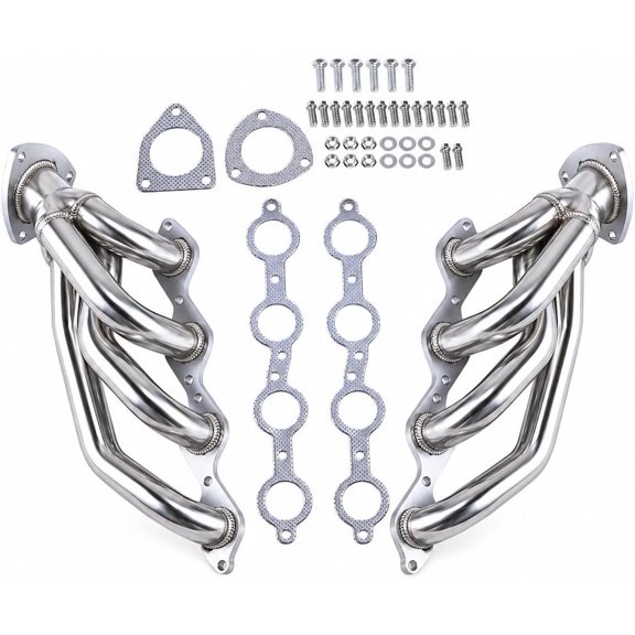 Exhaust Header Fits Chevy GMC Avalanche Silverado 2000-2006 4.8L 5.3L V8