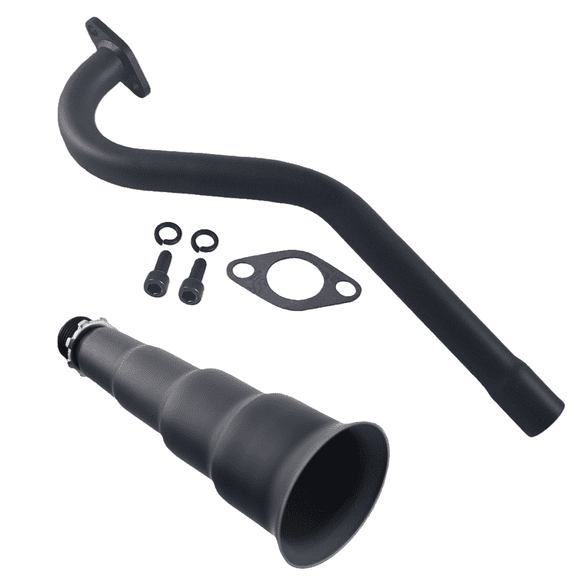 Exhaust Header Pipe For Predator 79cc 98cc 3HP Coleman CT100U Mini Bike FRP GMB100 GPS Rascal Baja Doodlebug Dirt Bug Mini Bike Black