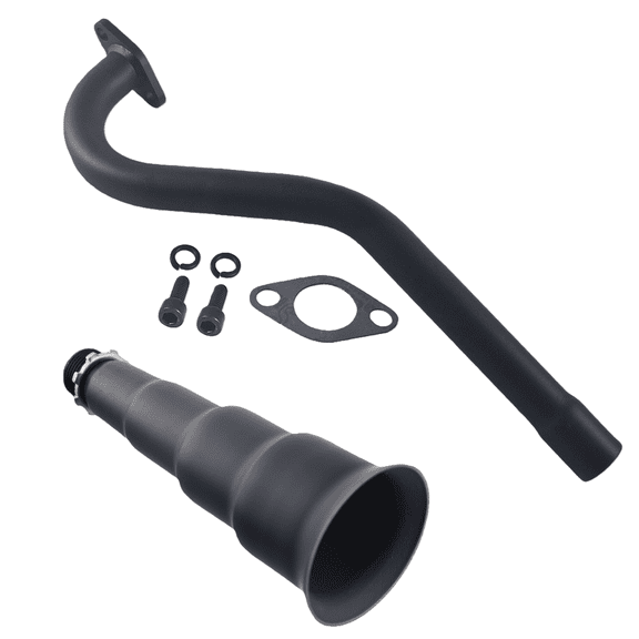 Exhaust Header Pipe For Predator 79cc 98cc 3HP Coleman CT100U Mini Bike FRP GMB100 GPS Rascal Baja Doodlebug Dirt Bug Mini Bike Black